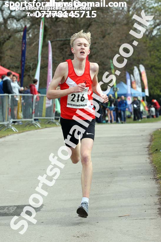 Boys under-15s 2019 ERRA 5k Road Race, Sutton Coldfield. Photo:  David T. Hewitson/Sports for All Pics